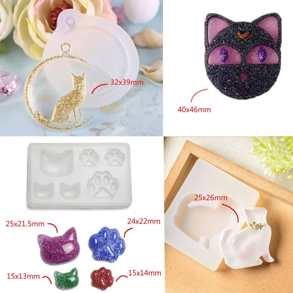 Amazon.co.jp: Paizizi レジン型 猫 シリコンモールド 肉球 uv